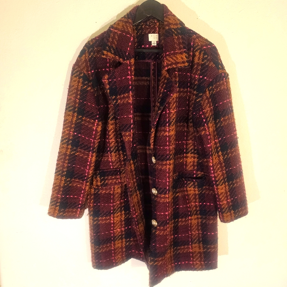 A New Day Plaid Coat